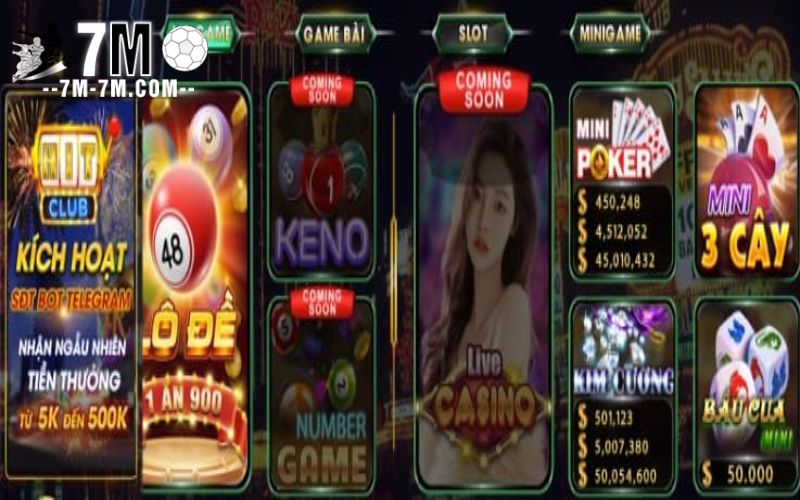 Những tựa game hot hit hiện có tại Hitclub