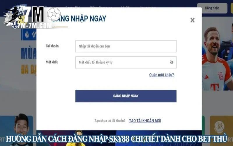 Hướng dẫn cách đăng nhập Sky88 chi tiết dành cho bet thủ