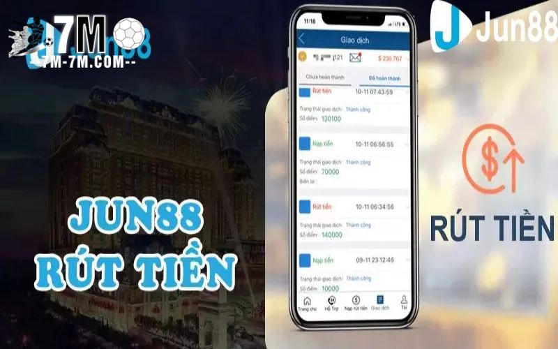 Các lưu ý khi rút tiền Jun88